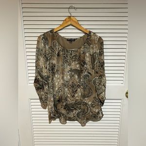 Sara Michelle Blouse Women’s Brown size Medium